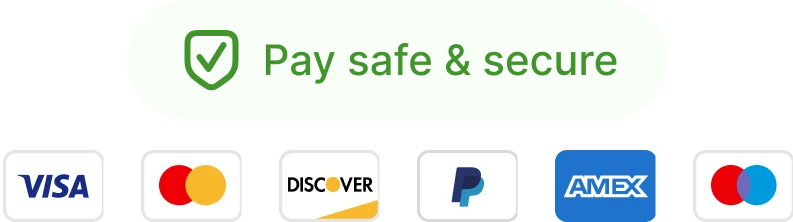 Pay safe & secure